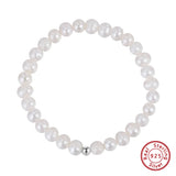 Single Pearl Bracelet Sterling Silver Jewelry