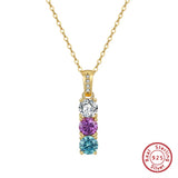 925 Silver CZ Pendant Necklace for Women SN304