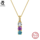 925 Silver CZ Pendant Necklace for Women SN304