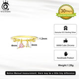 Heart CZ Eternity Ring Sterling Silver 14K Finger Band Jewelry