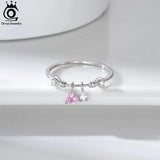 Heart CZ Eternity Ring Sterling Silver 14K Finger Band Jewelry