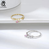 Heart CZ Eternity Ring Sterling Silver 14K Finger Band Jewelry