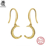 Moon Dangle Earrings 925 Sterling Silver Boho Vintage Jewelry