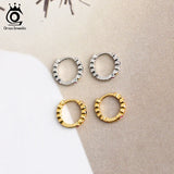Colorful Zirconia Hoop Earrings 925 Sterling Silver Small Hoops for Girls