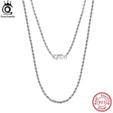 925 Silver Diamond-Cut Rope Chain Necklace 1.2mm-1.7mm