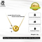 925 Silver Charm Pendant Necklace for Women Geometric Ball Necklace APN15