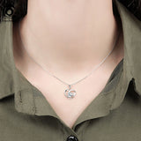 925 Silver Infinity Love Pendant Necklace with AAAA Cubic Zirconia