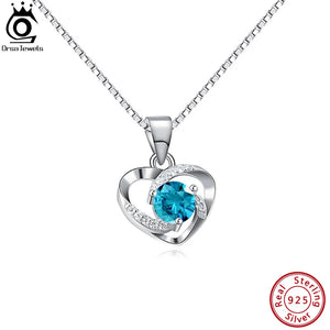 925 Silver Infinity Love Pendant Necklace with AAAA Cubic Zirconia