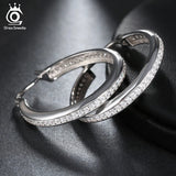 Round-Shape 0.1ct CZ Hoop Earrings for Women