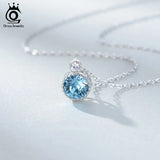 Austrian Crystal Stone Pendant Silver Jewelry SWN04