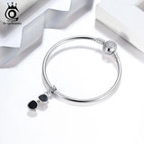 925 Silver Sunglasses Charm Pendant for Bracelets CB46
