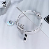 925 Silver Sunglasses Charm Pendant for Bracelets CB46