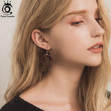 Spine Faceted Gemstone 925 Sterling Silver Hoop Earrings for Women