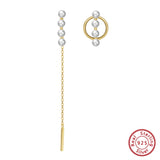 925 Silver Baroque Pearl Drop Earrings for Women GPE47