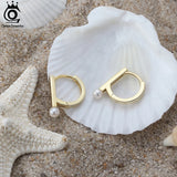 Baroque Pearl Earrings 925 Silver 14K Ear Drop Women Jewelry GPE36