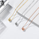 Geometric Ball Pendant 925 Sterling Silver Necklace