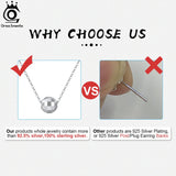 Geometric Ball Pendant 925 Sterling Silver Necklace