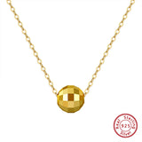Geometric Ball Pendant 925 Sterling Silver Necklace