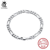 Italian 925 Sterling Silver Men Bracelet Diamond-Cut Chain Bracelet