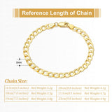 Italian 925 Silver 5mm Cuban Chain Bracelet Diamond-Cut