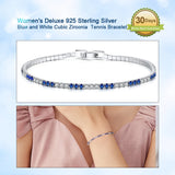 Italian Tennis Chain Necklace Iced Out Bling CZ Necklace