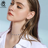 Italian Tennis Chain Necklace Iced Out Bling CZ Necklace