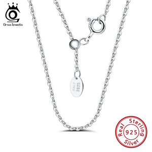 925 Silver Adjustable Cable Chain Necklace Silver Jewelry Gift