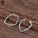 Large Big Hoop Earrings for Women 14K over Silver Huggie Hoops