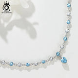 925 Silver Bracelet with Austrian Crystal Zirconia