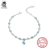 925 Silver Bracelet with Austrian Crystal Zirconia