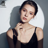 925 Silver Zirconia Pendant Necklace Elegant 925 Jewelry