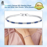 925 Silver Tennis Bracelet 2.0mm & CZ Women's Jewelry SB117