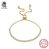 Zirconia Tennis Bracelet 925 Silver Hand Chain SB43-14K