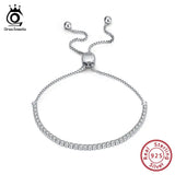 Zirconia Tennis Bracelet 925 Silver Hand Chain SB43-14K