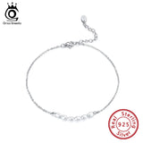 Freshwater Pearls 925 Silver Anklet Bracelet for Women