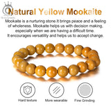 Yellow Mookaite Healing Reiki Buddha Bracelet