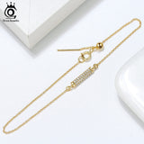 925 Sterling Silver Zircon Bracelet for Women SB63