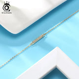 925 Sterling Silver Zircon Bracelet for Women SB63