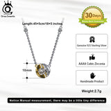 925 Silver Necklace Zirconia Pendant Jewelry for Women