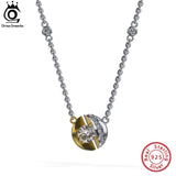 925 Silver Necklace Zirconia Pendant Jewelry for Women