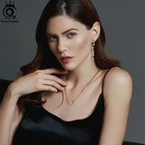 Personality Branch Tassel Earrings Natural Pearl GPE08