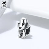 Puppy Dog 925 Sterling Silver Beads Charms for Bracelet Pendant