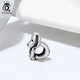 Puppy Dog 925 Sterling Silver Beads Charms for Bracelet Pendant