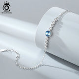 925 Silver Bracelet Women Classic Austrian Crystal Wedding Party Jewelry