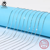 Real Silver 925 Necklace Chain Initial Link 16-24 Inches