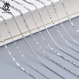 ORSA JEWELS Real Silver 925 Women's Link Chain Necklace