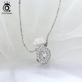Romantic Perfume Bottle 925 Silver Pendant Women Necklaces Jewelry