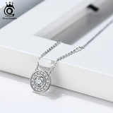Romantic Perfume Bottle 925 Silver Pendant Women Necklaces Jewelry