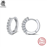 925 Silver Cuff Earrings Huggie Stud Hoop 14K Plated Small for Women