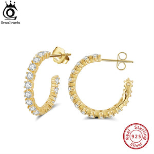 925 Silver CZ Earrings for Women Girls SE361